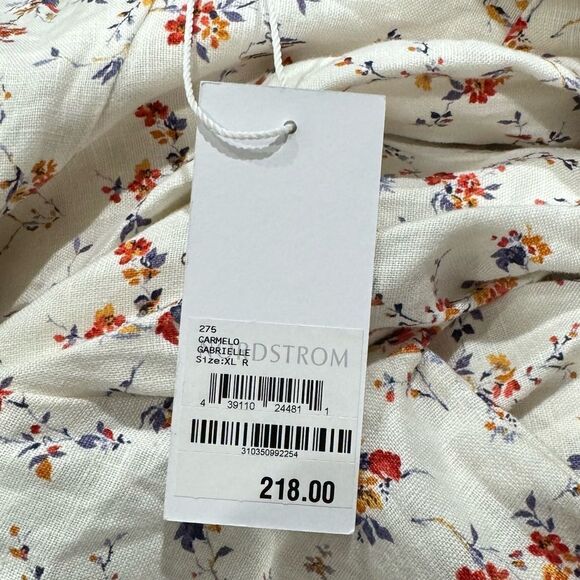 NEW Reformation Carmelo Gabrielle Linen Wrap Dress Women’s XL - Picture 6 of 6